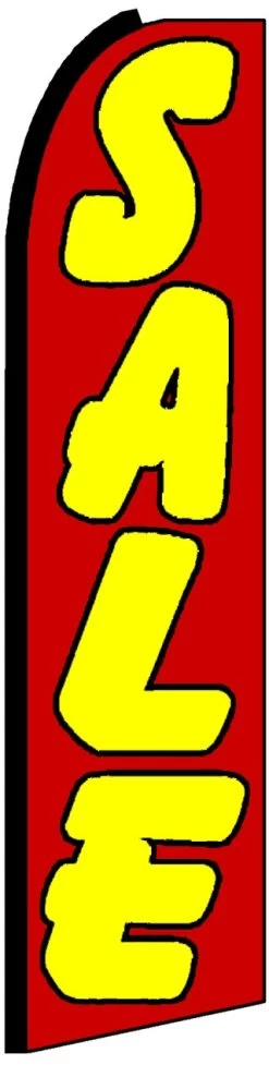 Flag Matrix - "Sale"Swooper Banner 11' X 32" And Pole