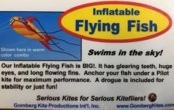 Gomberg Kites - Inflatable Flying Fish 20'
