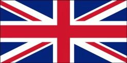 Union Jack Flag 72" X 36" Printed Nylon "Grommet"