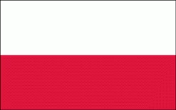 Poland Flag (no Crest) 36" X 72" - "grommet"