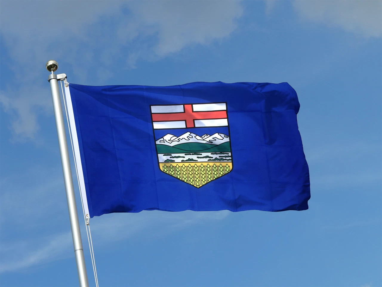 Flag Matrix - Alberta Flag 36" X 60" Poly "Durable Quality" 3 Flag Matrix - Alberta Flag 36" X 60" Poly "Durable Quality"
