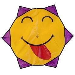 FW-Flying Wings Yellow/Purple Smiley Kite