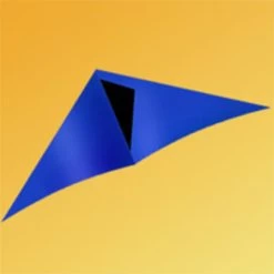 Gomberg Kites - Fun Delta 40" -Wind Play Shop gk Fun Delta Blue 87431.1518909221