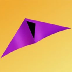 Gomberg Kites - Fun Delta 40" -Wind Play Shop gk Fun Delta Purple 13000.1518909221