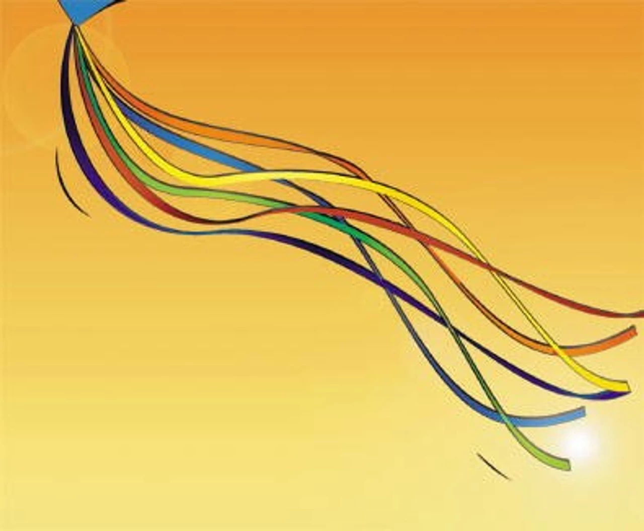 Gomberg Kites - Ribbon Tails - 15 Foot / 6 Ribbons - Rainbow 3 Gomberg Kites - Ribbon Tails - 15 Foot / 6 Ribbons - Rainbow