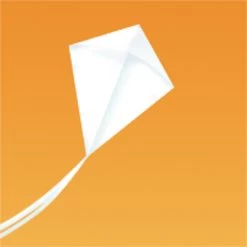 Gomberg Kites - Fun Fly Diamond -Wind Play Shop gk fundiamond white 17160.1518910252