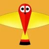 Gomberg Kites - Whoo-Dini The Owl "Yellow" -Wind Play Shop gk Owl yellow1 64362 72714.1399361547