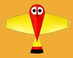 Gomberg Kites - Whoo-Dini The Owl "Yellow"