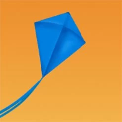 Gomberg Kites - Fun Fly Diamond -Wind Play Shop gk fundiamond blue 34299 22223.1368113284