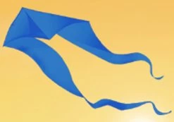 Gomberg Kites - Ghost Delta 7' X 22' Blue