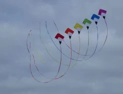 Gomberg Kites - Starburst Stunt Kite "Blue" -Wind Play Shop gk starburst stack 4 20621 24987.1519246271