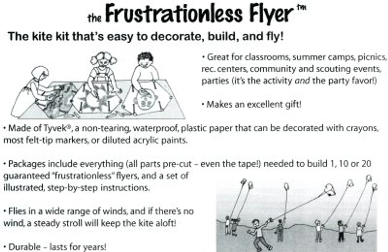 Great Winds Kites - Frustrationless Flyer Kite 10 Pack 3 Great Winds Kites - Frustrationless Flyer Kite 10 Pack