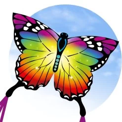HQ Kites - ECOLINE BUTTERFLY KITE RAINBOW -Wind Play Shop hq 102223 eco butterfly RB 1 95512.1692312965