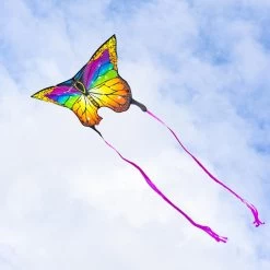 HQ Kites - ECOLINE BUTTERFLY KITE RAINBOW -Wind Play Shop hq 102223 eco butterfly RB 2 23753.1692313005