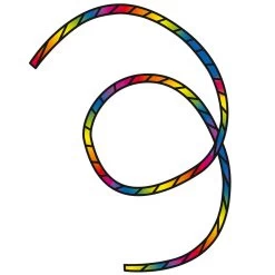HQ Kites - TUBE TAIL RAINBOW SPIRAL 6m