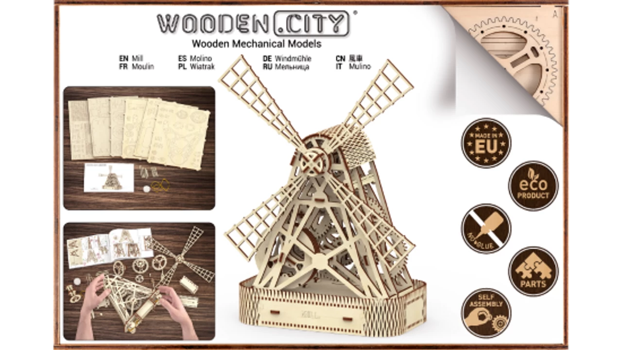 HQ Kites - WOODENCITY: WINDMILL 6 HQ Kites - WOODENCITY: WINDMILL - Image 4