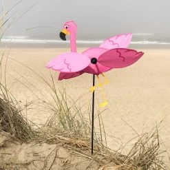 ITB - Baby Flamingo Whirligig -Wind Play Shop itb 2558 whirligig baby flamingo 27233.1717789611