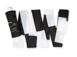 Prism Designs - Black & White With Neon Yellow Tip - 20' Tube Tail