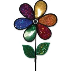 Premier Kites - 12 In. Flower Spinner - Rainbow Holographic