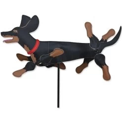 Premier Kites - WhirliGig Spinner - 20 In. Black & Tan Dachshund