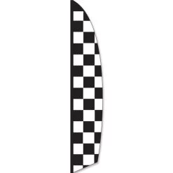 Premier Kites - 16 Ft. Feather Banner - Checker/Solarmax