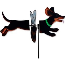 Premier Kites - Deluxe Petite Spinner - Black & Tan Dachshund