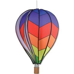 Premier Kites - 22 In. Hot Air Balloon - Chevron Rainbow