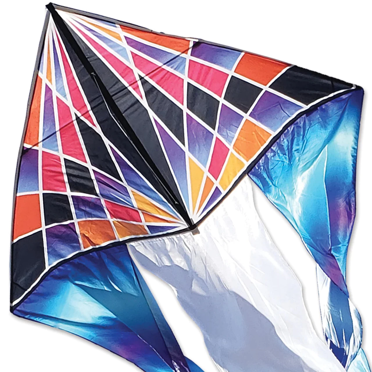 Premier Kites - 6.5 Ft. Flo-Tail Delta Kite - Gradient Check 4 Premier Kites - 6.5 Ft. Flo-Tail Delta Kite - Gradient Check - Image 2
