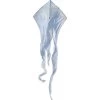 Premier KItes - 6.5 Ft. Flo-Tail Delta Kite - White -Wind Play Shop pk 33084p White Solid 6ft FloTail 70225.1582919443