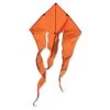 Premier KItes - 6.5 Ft. Flo-Tail Delta Kite - Orange -Wind Play Shop pk 33085p NeonOrange Solid 6ft FloTail flying 08206.1582919437