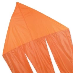Premier KItes - 6.5 Ft. Flo-Tail Delta Kite - Orange -Wind Play Shop pk 33085p NeonOrange Solid 6ft FloTailDelta 23418.1582919437