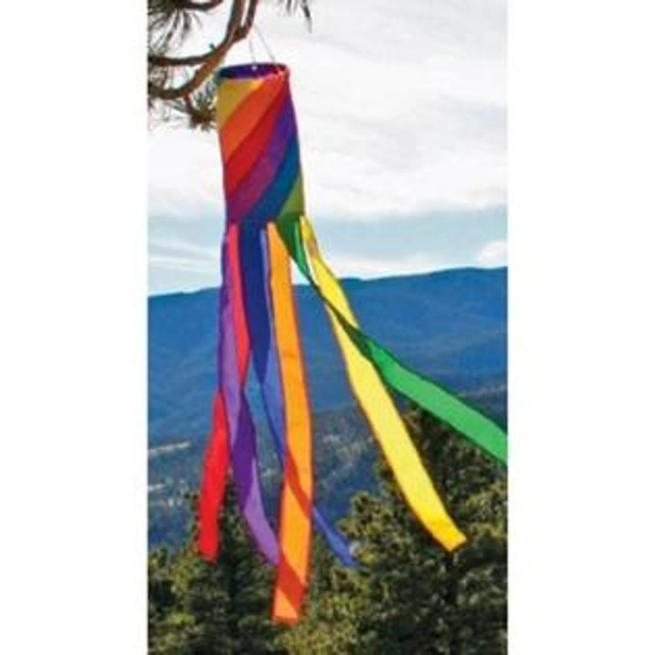 Premier Kites - Windsock 40" Rainbow Spiral Column 3 Premier Kites - Windsock 40" Rainbow Spiral Column